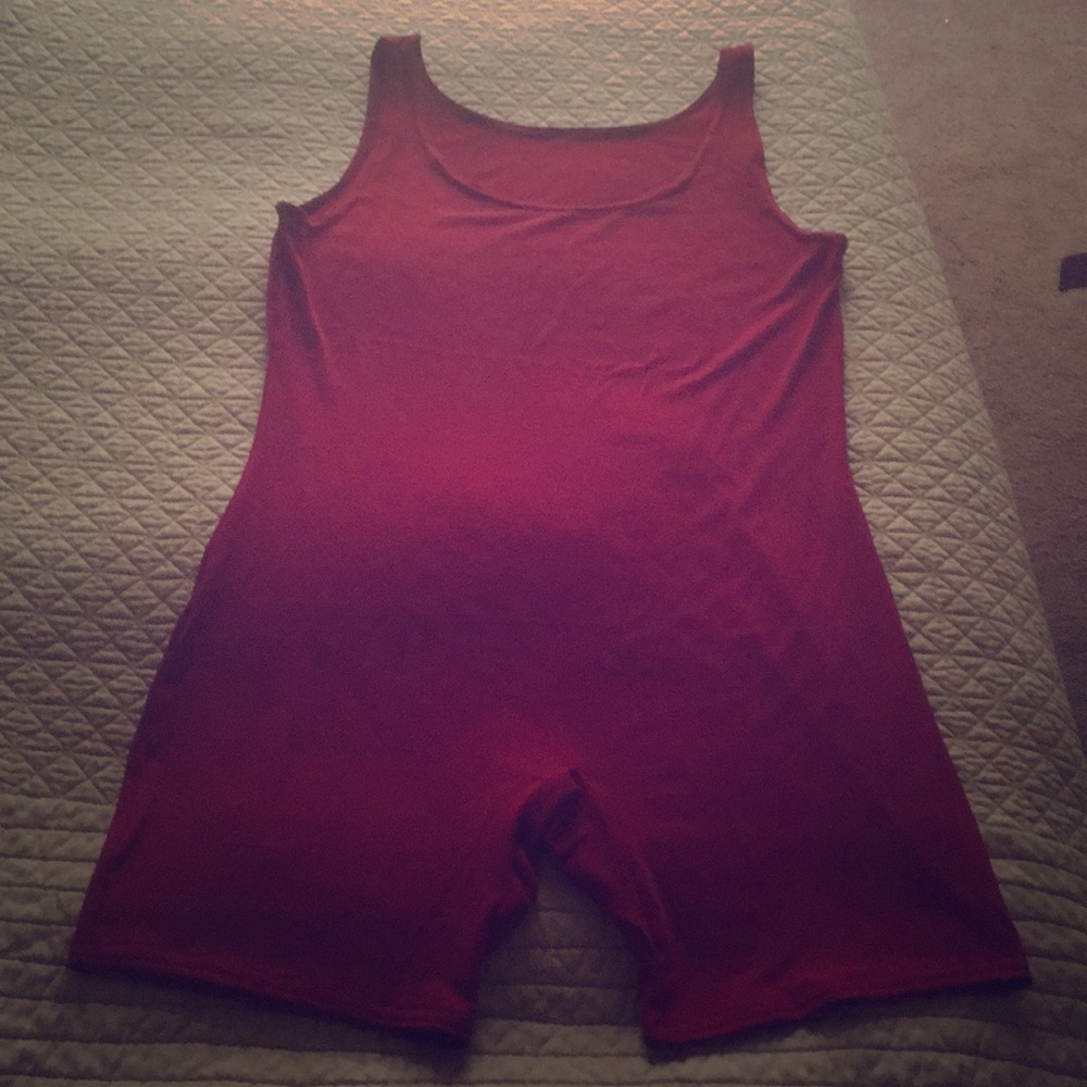 Burgundy Body Suit